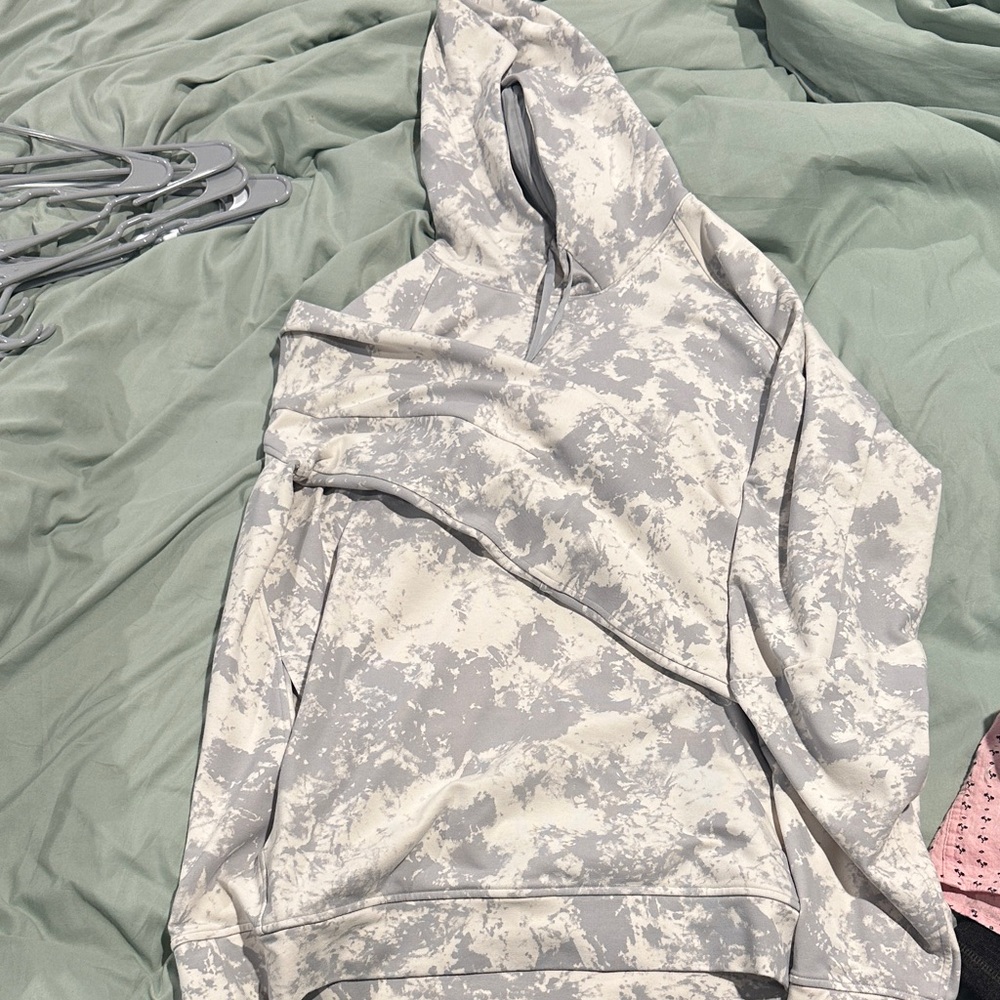 lululemon athletica Gray and White Hoodie NWT